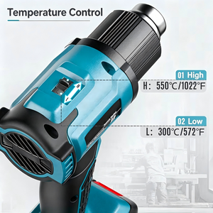 Pistola de calor de 21V a batería, 5 en 1, con temperatura ajustable, herramienta de soldadura portátil para reparaciones de bricolaje. - Product Image 5