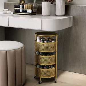 Spécialisé pour les salons de beauté, ce chariot de beauté pour manucure, extensions de cils et tatouages est équipé d'un petit chariot de rangement. - Product Image 5