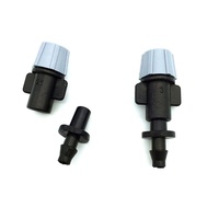 Kit de buses de micro-irrigation en plastique pour refroidissement, connecteur de tuyau 4/7 mm avec embout atomiseur à simple barbe