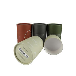 Customizable Kraft Paper <b>Round</b> <b>Boxes</b> with Stamping-Biodegradable & Recyclable Eye-Catching Packaging for Brand Building - Product Image 4