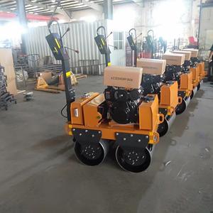 Fabrik preis Handheld Single Wheel Road Vibrations walze 300kg 800kg Asphalt Beton Boden verdichter Pumpe Motor Kern komponenten - Product Image 5