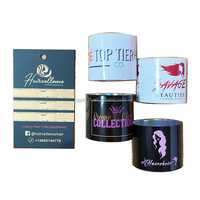 Étiquettes adhésives personnalisées pour perruques de marque, impression de logo, meilleure qualité, étiquettes pour perruques, marque privée HL-003