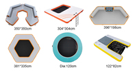 Plate-forme gonflable commerciale Drop Stitch Bateau à moteur flottant Jet Ski C-dock Seabob Dock