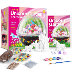 Piano pomme de terre jouets éducatifs interactifs enfant artisanat licorne jardin terrarium kit faire votre propre licorne terrarium kit pour les enfants - Product Image 2