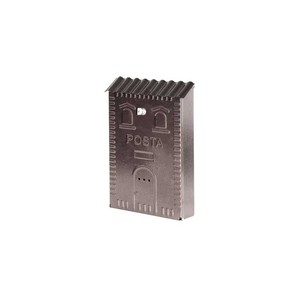 BOÎTE AUX LETTRES 'RUSTIQUE' AVEC CARRELAGE mm 270x100x400h-Noir - Product Image 2