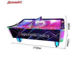 Máquina de Videojuegos Operada con Monedas, Mesa de Hockey de Aire Interior Magic U-side, Máquina de Juego de Hockey de Aire con Redención de Boletos - Product Image 4