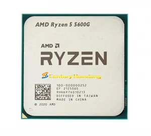 AMD R5 5600G 3.9 GHz 최대 4.4GHz 6 코어 12 스레드 CPU 프로세서 R5 32MB 소켓 AM4 새로운 트레이 R5 AMD CPU