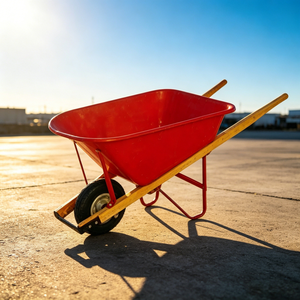 Chariot de jardin miniature <span class=keywords><strong>en</strong></span> <span class=keywords><strong>bois</strong></span> de mélèze, capacité 10 kg, série Junior, <span class=keywords><strong>brouette</strong></span> métallique avec cadre fumigé <span class=keywords><strong>pour</strong></span> travaux de jardinage légers - Product Image 2