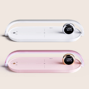 ¡Novedad de 2025! Cargador inalámbrico magnético 3 en 1 de 15W para Android IWatch para Airpod para iPhone, lámpara LED, reloj despertador - Product Image 6