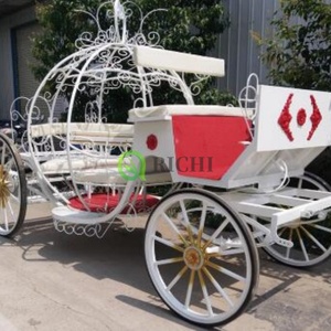 2025 carruaje de princesa de calabaza para exposición boda Venta caliente Royal Horse Carriage eléctrico escénico avistamiento camión - Product Image 6