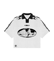 Maillot de football américain vintage Tontons au design original personnalisé, broderie logo, 260 grammes, en tricot, coupe courte