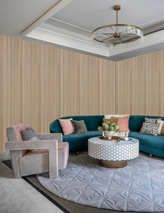 Wand- und Decken-Schalldämmleisten Laminierte PET-Holzfurnier-Akustikpaneele für Auditorium und Halle Akustikpaneele für Zuhause - Product Image 5