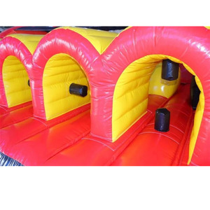Parcours d'obstacles gonflable géant de 15 m de style américain - Défi de course commercial pour 4 joueurs - Product Image 2