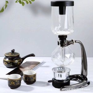 Nuovo Set per Caffè a Sifone, Confezione Regalo, Caffettiera in Vetro Resistente al Calore, Design Vintage di Lusso, per 3 e 5 Persone - Product Image 5
