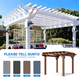 SUNTO <span class=keywords><strong>Pergola</strong></span> da Giardino e Balcone con Staffe, Gazebo da Esterno per Patio, Protezione Solare e Pioggia, Retrattile, Eco-Friendly, Verniciato a Polvere, 3x4m - Product Image 4