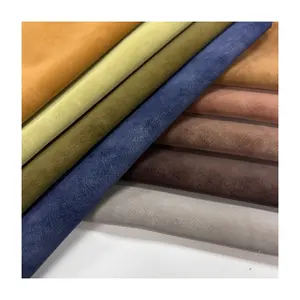 New Design Matte Suede Eco-friendly Faux Leather Pu Synthetic Leather Fabric For Women's Clothing Garment Dresses