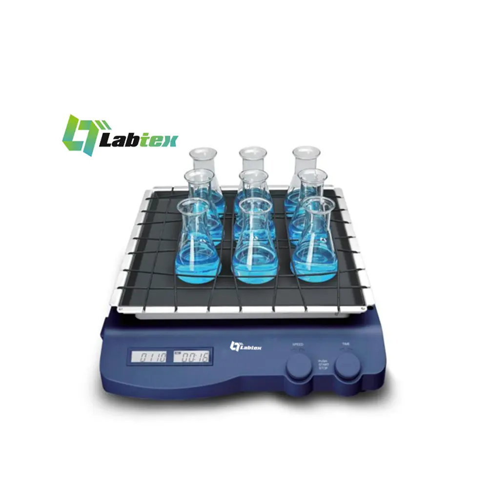 Labortex pengocok pelat Orbital tetap Digital LCD Harga pengocok Orbital laboratorium kecepatan 400rpm dapat disesuaikan