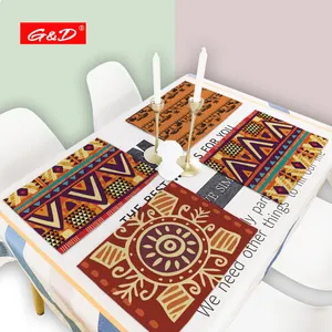 G & D แอฟริกันออกแบบห้องครัวส่งเสริมที่กำหนดเองพิมพ์ Tablemats