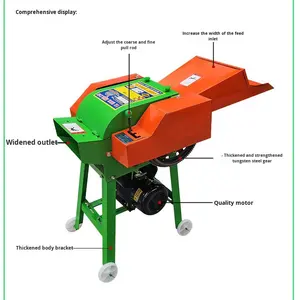 Déchiqueteuse Dejia High 0,4 tonne à 4 lames 220v, nouvelle machine de traitement de la paille et de la <span class=keywords><strong>herbe</strong></span> à alimentation automatique/manuelle, garantie 1 an - Product Image 4