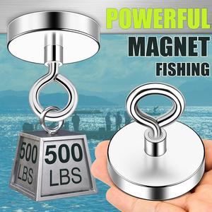 D60mm หม้อแม่เหล็ก350lbs ซูเปอร์คุณภาพสูง N52แม่เหล็กตกปลานีโอดิเมียม Magmet ตกปลา - Product Image 3