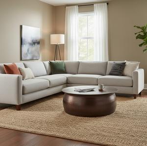 Mesa de centro minimalista de latón con estructura de latón resistente, mueble de lujo para sala de estar, apartamento, hotel u oficina. - Product Image 3