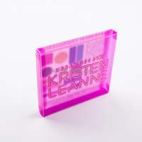 Boîte à cils en PVC personnalisée avec impression de LOGO Boîte cosmétique en plastique Boîte transparente à cils pour le maquillage