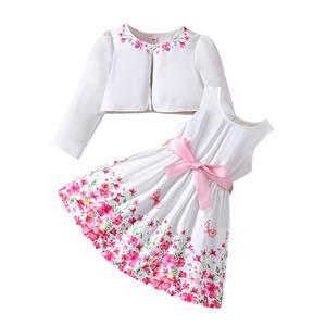 Nuovo Set di abiti floreali primavera estate per il bambino indossare abbigliamento per bambini Set di vestiti per ragazze all'ingrosso elegante per bambini - Product Image 1