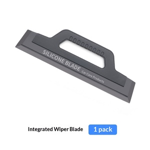 Escobilla Limpiaparabrisas para Auto con Diseño de <span class=keywords><strong>Silicona</strong></span> con Patrón de Fibra de Carbono para Drenar Agua y Aplicar Película Protectora, Suave con la Pintura del Auto - Product Image 6