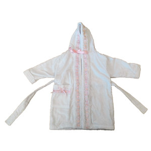 Capa tejida rosa para recién nacido - Product Image 2