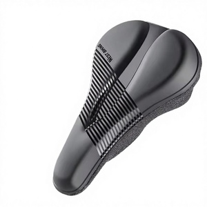 Funda de sillín de bicicleta de carretera impermeable de alta calidad, esponja gruesa, transpirable, simple, amortiguadora, cojín de PU - Product Image 2