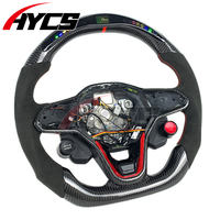 Volant sport en cuir suédé de haute qualité avec fibre de carbone et LED avec bouton de démarrage R8 pour Volkswagen Tiguan VW MK8 Golf 8 GTI R