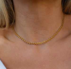 Collar de Perlas de Agua Dulce Pequeñas con Baño de <span class=keywords><strong>Oro</strong></span> de 18K y Forma de Corazón en Acero Inoxidable, el Regalo Unisex Más Vendido de Zooing - Product Image 6