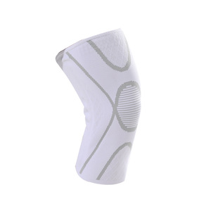 Genouillères tricotées en 3D pour hommes, haute élasticité, protection pour le basketball, le cyclisme, gris, noir, blanc - Product Image 2