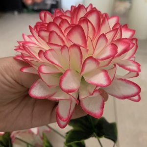 <span class=keywords><strong>Fleurs</strong></span> artificielles en soie fantaisie faites à la main, chrysanthèmes à 7 têtes, idéales pour cimetière, funérailles, Journée commémorative, Fête des Mères, Nouvel An - Product Image 3