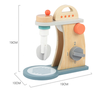 Jouet mélangeur éducatif en bois unisexe pour la fabrication d'aliments Machine à farine et à biscuits Jeu amusant pour les enfants