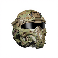 Casque tactique pour la sécurité en plein air pour les jeux CS Équipement de protection personnel avec écouteurs intégrés