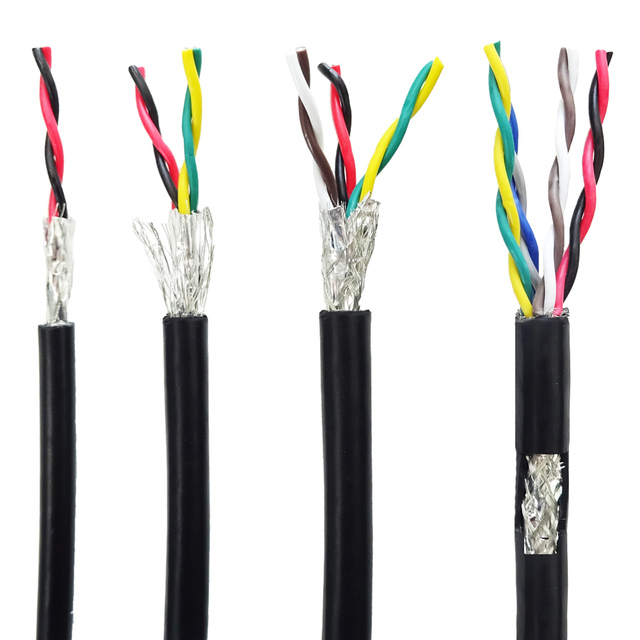 22AWG 20AWG RVVP 1pair 2pair 3pair 4pair shielded telephone rs485 cable tinned copper signal cable RS485 communication cable