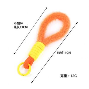 2024 New Colorful Plush Mobile Phone <b>Lanyard</b> Creative Keychain Hanging Rope Bag Hanging Accessories Pendant - Product Image 4