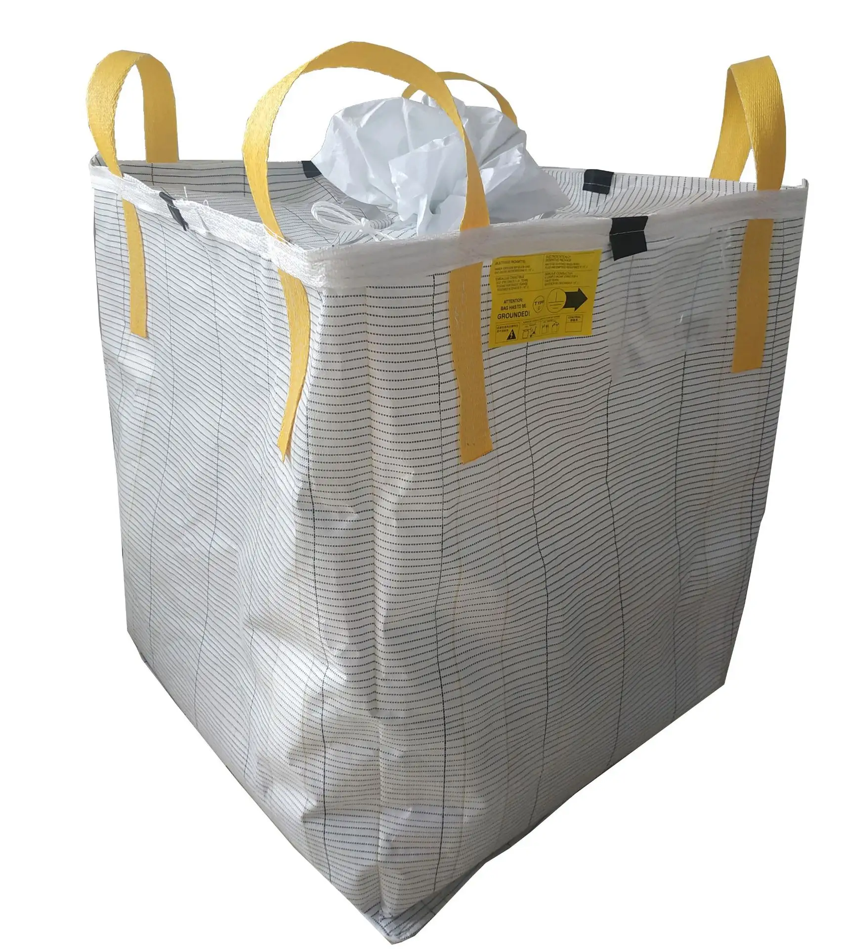 Indústria 1ton 1.5ton PP Super Sack Venda Direta Da Fábrica Embalagem Ton Bag PP Bulk Bags Para Venda