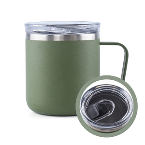 10oz Durable Vacuum <strong>Coffee</strong> Mug with Slider Lid 304 Stainless Steel Keep Ice <strong>Shaker</strong> Cold and Hot - Product Image 3