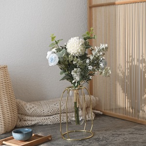 Bouquet de fleurs artificielles Zuiwei, rose blanche, pissenlit, mini décoration pour la maison, décoration de mariage CF01092 - Product Image 1