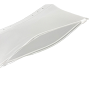 A5 a6 reliure pvc poche pour ordinateur portable pochettes en pvc feuilles mobiles budget clair transparent poche à fermeture éclair 6 anneaux porte-fichier classeur poche