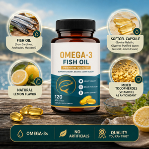 น้ำมันปลาโอเมก้า 3 EPA DHA แบบซอฟเจลสำหรับผู้ใหญ่ - กรดไขมันโพลียูนซาตูเรต ปราศจาก GMO ได้รับการรับรองออร์แกนิก - Product Image 2