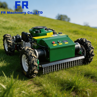 Tondeuse à gazon télécommandée automatique RC sans fil, coupe-herbe à roues 550, distance de contrôle maximale 680m
