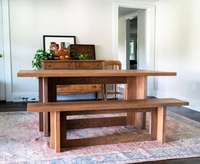 Ensemble de bancs de table à manger/à café en bois personnalisés de style moderne meubles de salon extensibles chambre à coucher hôtel cuisine villa