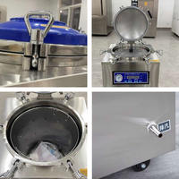 Esterilizador autoclave de seta de vapor de acero inoxidable de 35/50/75/100/120/150/200L para bolsas de sustrato y desove