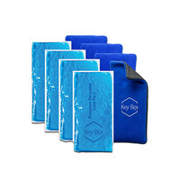 Boîte de 4 compresses de gel réutilisables pour cryothérapie avec housse en polaire douce pour soulager les douleurs musculaires et articulaires, gonflements – Vente en gros OEM