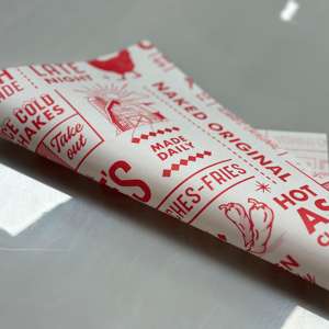 Papier sulfurisé 40g pour emballage de sandwichs, hamburgers, sushis, cadeaux, utilisation personnalisée, papier alimentaire de qualité alimentaire 7, imprimé sur mesure - Product Image 3