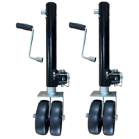 Cric de remorque à double roue pivotante de 1500 lb