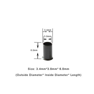 Microanillas de Cobre Tipo Tubo de 3.4x3.0x6.0mm, Herramientas para Extensiones de Cabello <span class=keywords><strong>I</strong></span>-<span class=keywords><strong>Tip</strong></span> - Product Image 2